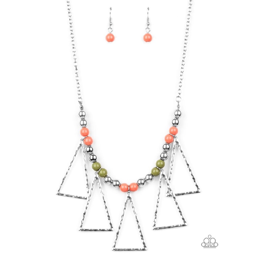 4 for $20 Terra Nouveau Beaded Silver Necklace Earrings Set